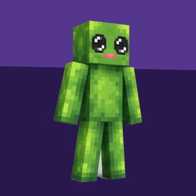 Slime skin — the green blocky slime body